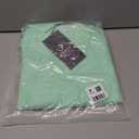 FKEEP Women's Tennis Golf Shirt Long Sleeved Top Sport Activewear V-Neck Workout Athletic (Green, S)