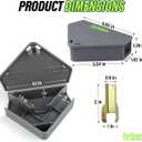 Fursnare 6-Pack Mouse Bait Stations for Outdoor & Indoor Use with Lockable Keys, Weatherproof, Safe for Kids & Pets
