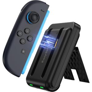 EasySMX Switch 2 Charger Dock for Joycons, 2 in 1 Charging Station for Joy-Cons Gaming Controller, Charging Dock for Switch2 with Type C 2 Port USB, Joycon Remote Docking Station Accessories Portable