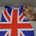 fun shack Womens Union Jack Dress Costume - 90s Popstar British Flag Halloween Outfit for Adults (Small)