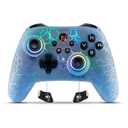 Switch Controller, Wireless Switch Pro Controller for Switch 2/Switch Lite/Switch OLED, RGB Adjustable LED Wireless Remote Gamepad with Unique Crack/Motion Control/Turbo/ALPS Joystick (Gray)