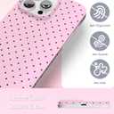 Compatible with iPhone 14 Pro Case, with Polka Dot Aesthetics Design Simple Case for Women Girl, Cute Fashion Soft TPU Slim Protection Phone Case for iPhone 14 Pro 6.1'' - Pink