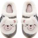 Kids Family Cute Cat Household Anti-Slip Indoor Home Slippers for Girls and Boys