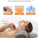 3-in-1 Neck Massager Pillow,Ergonomic Neck Massager with Heating,Traction & Vibration,Hump Corrector for Shoulder Pain Relief, Neck Pillow for Daily Comfort,Women's Day Gifts