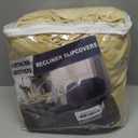 NORTHERN BROTHERS Recliner Chair Covers, Stretchy Recliner Couch Covers, Lazy Boy Velvet Chair Covers, Sofa Cover (Beige, XL 1 Seat)