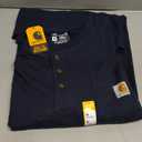 Carhartt Men's Loose Fit Heavyweight Long-Sleeve Pocket Henley T-Shirt Size XL