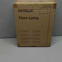 AKASUKI Floor Lamp for Living Room with 3 Color Temperatures, Foot Switch Standing Lamps for Living Room, Bedroom, Office, Arc Mordern Floor Lamp with 9W LED Bulb Included (Black)