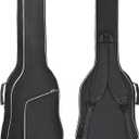 GIGKOUKI 39 inch Electric Guitar Bag Gig Bag 8mm Padding Backpack Padded Soft Guitar Case Black with Back Hanger Loop and Neck Strap