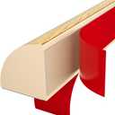 Flexible Quarter Round Molding, Mini Peel and Stick Rubber Trim Moulding(240Inch) (Wood Grain)