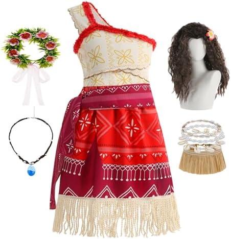 BLOOMIRO Princess Costume Dress up Clothes for Girls Halloween Cosplay Outfit, size 130