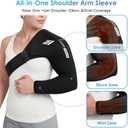 ComfiTECH Shoulder Arm Ice Pack Wrap for Pitchers & Volleyball Players, Reusable Ice Pack for Shoulder & Elbow & Arm Cooling, Adjustable Ice Arm Sleeve for Post-Training Recovery & Muscle Comfort, M