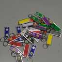 Hicarer 32 Pieces Flashlights Keychain Bulk Mini Powerful LED Keychain Lights Portable Flashlight for Emergency Camping Outdoor Equipment Party