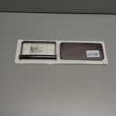 Rustic Toilet Paper Holder Wall Mount - 6.69"x2.95" Solid Wood Bathroom Tissue Paper Roll Hoder with 5.7" Stainless Steel Rod, Farmhouse Paper Towel Holder for Small Space