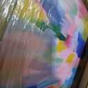 Art Remedy Saturaded Colors Art Canvas, 16" x 16", Gold Frame, Colorful Rhythm Set