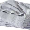 King Size Blanket for Bed-70% Rayon Derived from Bamboo & 30% Cotton Breathable Cooling Blanket for Hot SleepersLightweight and Soft for SummerLight Grey104x90 inches
