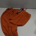 Scarlet Darkness Vintage Corset Tops for Women Renaissance Blouse Off Shoulder Long Sleeve Top (Small, Orange)