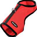 Bark Appeal Red Wrap N Go Dog Harness for Small-Medium Pets  Soft Solid Mesh Vest Harness for Dogs, Puppies, Kittens & Cats  Easy Buckle-Free Design for a Comfortable Fit  XS