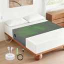 Grounding Sheets for All Mattress Sizes,Grounding Mat for Bed 10% Silver Fiber+90% Cotton Grounding Sheets Sleeping Earth Grounded Mat,Grounding Fitted Sheet Healthy Sleep 106"x23.6" Gray