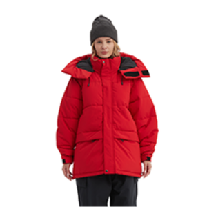 NOMADIKA Oversize Waterproof Ski Jacket Thick Snow Coats with Detachable Hood Winter Skiing Snowboard Jackets for Women Men (Red, Small)