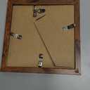 10x10 Picture Frame, Display 8x8 with Mat or 10 x 10 without Mat, Wood Square 8 by 8 Photo Frames for Wall Hanging, 1 Pack, Deep Brown