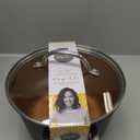 Ayesha Curry Home Collection Hard Anodized Nonstick Sauce Pan/Saucepan with Lid, 4.5 Quart, Charcoal Gray