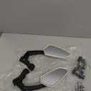 Hestya 1 Pair Handlebar Bike Mirror 360 Rotatable and Adjustable Universal Fit Rearview Bicycle Mirrors Glass Lens Safe Cycling Accessories for Scooter, E-bikes, Mountain Bikes, Road Bicycles