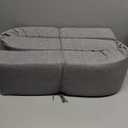 Comfyanno 5F” Weighted Under Door Draft Stopper, Fits Front, Bedroom, Interior Door, Easy to Install, Block Cold Air Draft from Bottom Door, ” - Linen Gray