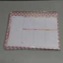 Taja Weekly To Do List Notepad with 52 Undated Sheets8.5"11"- Weekly Desk Planner for Women & Man, Work and Home - 1 Pack Rose Checkered