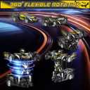 BLUEJAY Transform Rc Cars for Boys 4-7 8-12, 2.4Ghz Remote Control Car 1:18 Scale Transforming Robot, One-Button Deformation 360 Rotation Car Toy Gifts for Boys 3-5