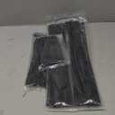 Zip Ties Assorted Sizes(4”+6”+8”+12”), 400 Pack, Black Cable Ties, UV Resistant Wire Ties by ANOSON