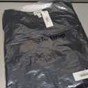 The Drop Women's Shirred Neck Cotton Bubble Hem Top (Black, L)