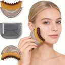 New Lymphatic Contour Face Brush - Dry Brushing Face Massager for Lymphatic Drainage, Chin & Jawline Sculpting - Ergonomic Skin Fit Design to Reduce Puffiness, Relieve Fatigue(1PCS)