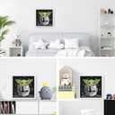 Cartoon Diamond Art Kits for Kids with Frame- Small Diamond Art Painting Kits for Kids Ages 4-8 for Home Decor Present 7x7 Inch