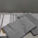 Homaxy Premium Kitchen Towels(18x 28, 6 Pack), Large Cotton 380 GSM Kitchen Hand Towels, Soft and Absorbent Terry Dish Towels, Multipurpose Tea Towel Set with Hanging Loop, Grey