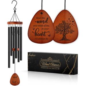 SteadStyle Sympathy Gifts for Loss of Loved One - Memorial Gifts Wind Chimes, Gifts for Who Loss of Dad, Mom, Brother, Friend, Sympathy Bereavement Gift Baskets Home Outdoor Garden Patio Decor 25.5 In