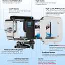BO&DQQ Protective Waterproof Case Compatible for Go Pro Hero 13 12 11 10 9 Black, 60M/196FT Underwater Diving Housing Shell Accessories Kit