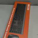 Wireless Keyboard and Mouse Combo, Full Size Keyboard and Mouse, Long Battery Life, Optical Mouse, 2.4G Lag-Free Cordless Mice Keyboard Set Ultra Slim Design for Computer, Laptop, PC, Mac, Windows (Gray Black)