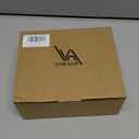 Door Handles Interior with Door Turn Lock - Privacy Heavy Duty Keyless Door Knobs, Black Reversible Square Door levers for Bathroom, Bedroom, and Rooms (1 Pack, Matte Black)