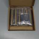 PATIKIL 4" Tall Candle Covers Sleeves, 6Pcs Metal E12 Chandelier Socket Sleeves with Insulation Heat Shrinkable Flame Retardant Tube Bulb Light Base Holder for Lamps, Gold Bronze