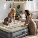 iDOO Air Mattress Queen with Built in Pump, 18 Raised Comfort Blow up Mattress, Inflatable Mattress for Home and Guest Bed, Upgraded Four Chamber Portable Air Bed, Colchon Inflable, 650 lbs Max