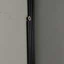 Ginbel Direct Tension Curtain Rod 43 to 162 Inches (3.6 to 13.5 ft), 1.26" Diameter Spring Adjustable Heavy Duty Long Large Curtains Pole for Windows Door Bathroom Patio Outdoor No Drilling, Black