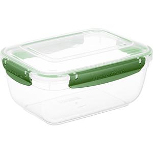 Superio Plastic Food Storage Container with Airtight Lid- 80 Oz, BPA Free, Leakproof, Stackable, Microwave, Dishwasher and Freezer Safe, Green