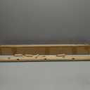 Vertical Coat Rack Wall Mounted - Height 36 Inches, Oak Wood Vertical Hat Rack for Wall with 9 Hooks, Modern Coat Rack Tree for Hanging Hats, Jackets, Bags in Entryway Bedroom Office