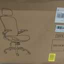 marrap Ergonomic Office Chair, Mesh Desk Chair with 3D Armrests, Adjustable Lumbar Support and Headrest, 90-120 Rocking Function, Black