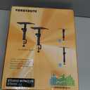 Vondynote Set of 2 Desktop Clamp Speaker Stands Short Studio Monitor Stands Height Adjustable