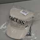 CACUSS Men's Cotton Army Cap Cadet Hat Trucker Dad Hat Military Flat Top Adjustable Vintage Baseball Cap (Beige)