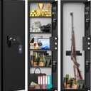 51.18" Tall Fireproof Wall Safes Between the Studs 16" Centers, Heavy Duty Combination Lock in Wall Safe with Removable Shelf, Hidden Safe for Valuables Jewelry Money Certificat