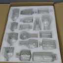 16 Pack Glass Bud Vases for Centerpieces - Bulk Small Flower Vases Set of 16, Mini Vintage Vases, 4 Styles for Party, Wedding Decorations, Baby Shower, Home Table Flower Dcor (Clear)