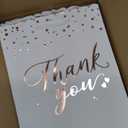 COGLARING 20Pcs White and Gold Thank You Paper Gift Bags with Handles - Medium Size for Weddings, Retail, Goodie & Welcome Gifts