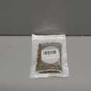 4.0 * 2.8 * 6.0 mm Silicone Lined Micro Ring Beads Copper Tube Micro Link Beads Hair Beads for I-Tip Hair Extensions (500 Pcs, Dark Blonde)